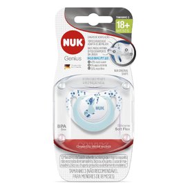CHUPETA NUK GENIUS AZUL 18 MESES + COM 1 UNIDADE