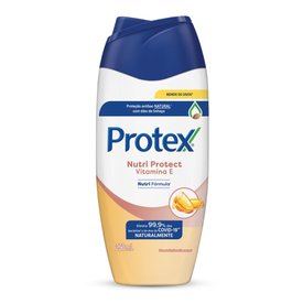 SABONETE LÍQUIDO ANTIBACTERIANO PARA CORPO PROTEX NUTRI PROTECT VITAMINA E 250ML