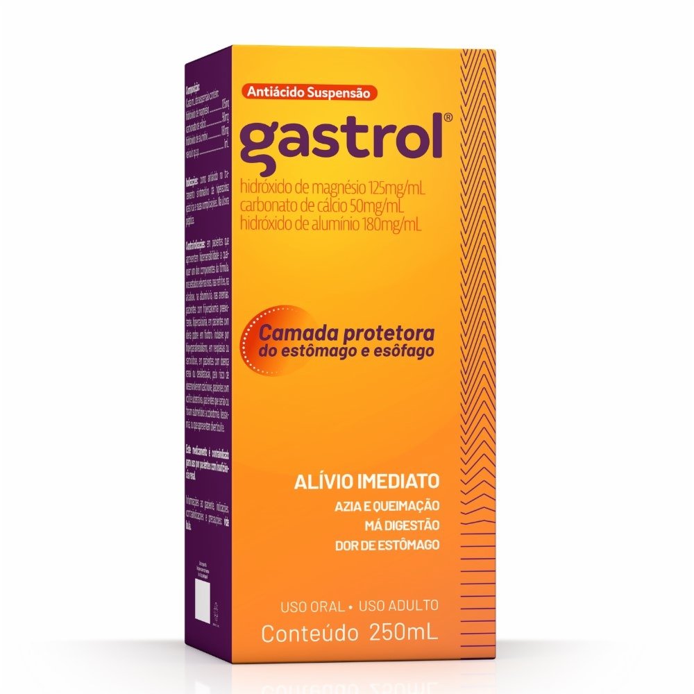 Gastrol Antiácido Suspensão Oral 250ml - PanVel Farmácias