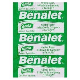 PASTILHA BENALET MENTA 4 PASTILHAS