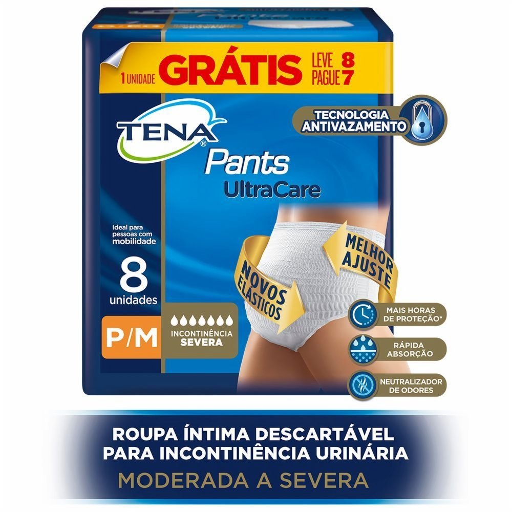 Roupa Íntima Tena Pants Confort P/M 16 Unidades - PanVel Farmácias