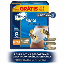 Roupa Íntima Unissex Tena Pants Ultra P/m Leve 8 Pague 7 Unidades