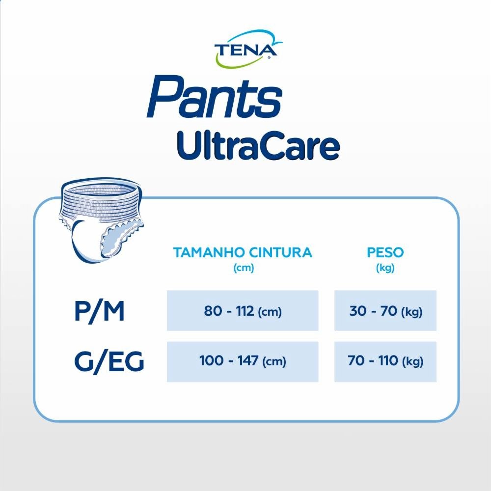 Roupa Íntima Tena Pants Ultra P/M Leve 8 Pague 7 Unidades - PanVel Farmácias