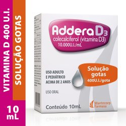 Vitamina D 400ui Addera D3 Solução Gotas 10ml