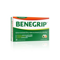 Benegrip Antigripal E Analgésico Para Alívio De Gripe E Resfriado -  Caixa 20 Comprimidos