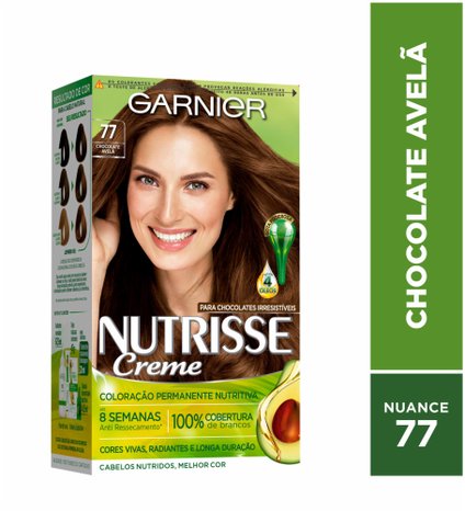 TINTURA GARNIER NUTRISSE 77 CHOCOLATE AVELÃ