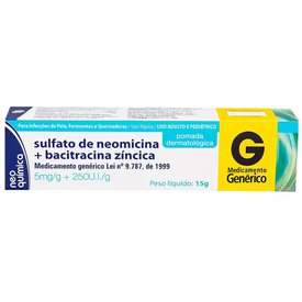 SULFATO NEOMICINA + BACITRACINA 15G NEOQUÍMICA GENÉRICO