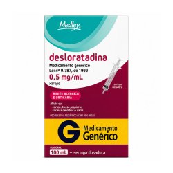 Desloratadina 0,5mg/ml 100ml Medley Genérico