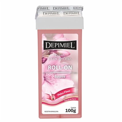 CERA DEPILATÓRIA ROLL-ON DEPIMIEL SUAVE 100G