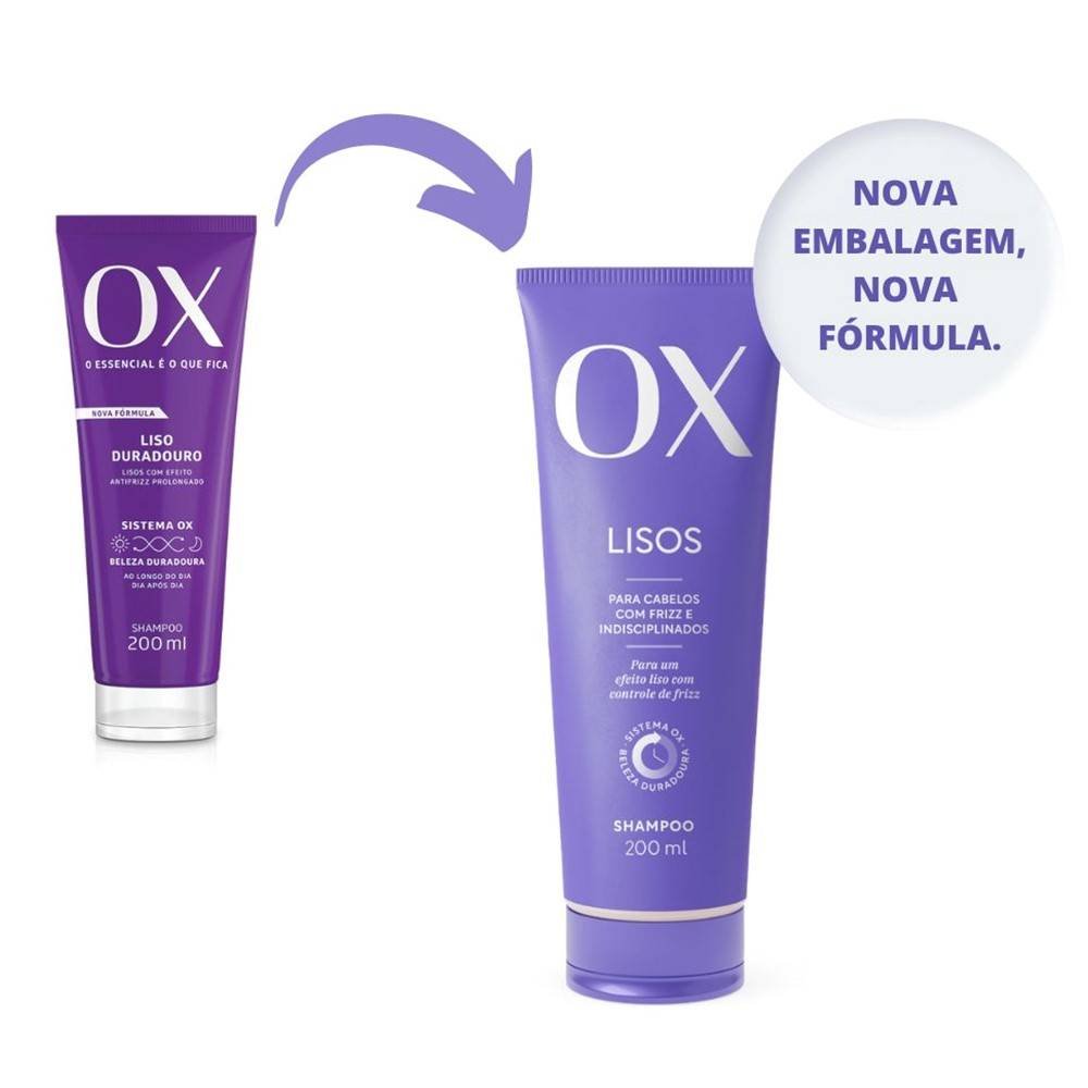 Shampoo Ox Liso 200ml - PanVel Farmácias