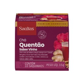 CHÁ SANITAS QUENTÃO 15G - 10 SAQUINHOS