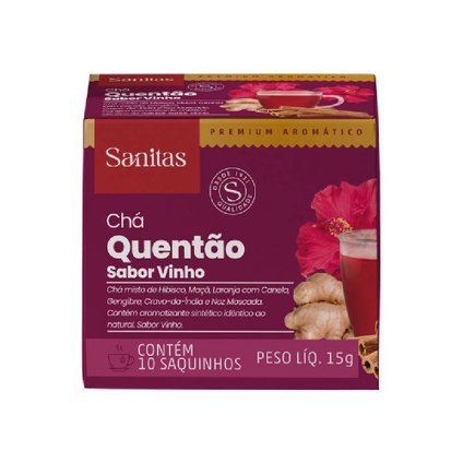 CHÁ SANITAS QUENTÃO 15G - 10 SAQUINHOS