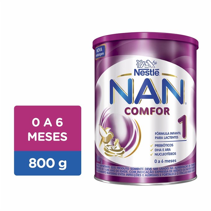 Nestle Nan Comfor 1 Formula Infantil Lata 800g Panvel Farmacias