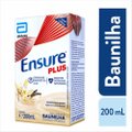 SUPLEMENTO NUTRICIONAL ENSURE PLUS BAUNILHA 200ML
