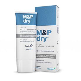 LOÇÃO ANTITRANSPIRANTE M&P DRY PARA MÃOS E PÉS 60ML