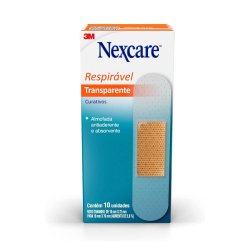 Curativos Nexcare Transparente Com 10 Unidades
