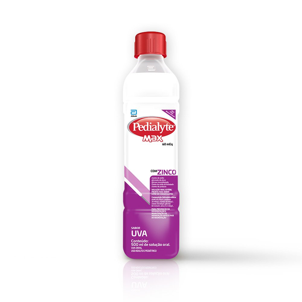 Reidratante Pedialyte Max Uva 500ml