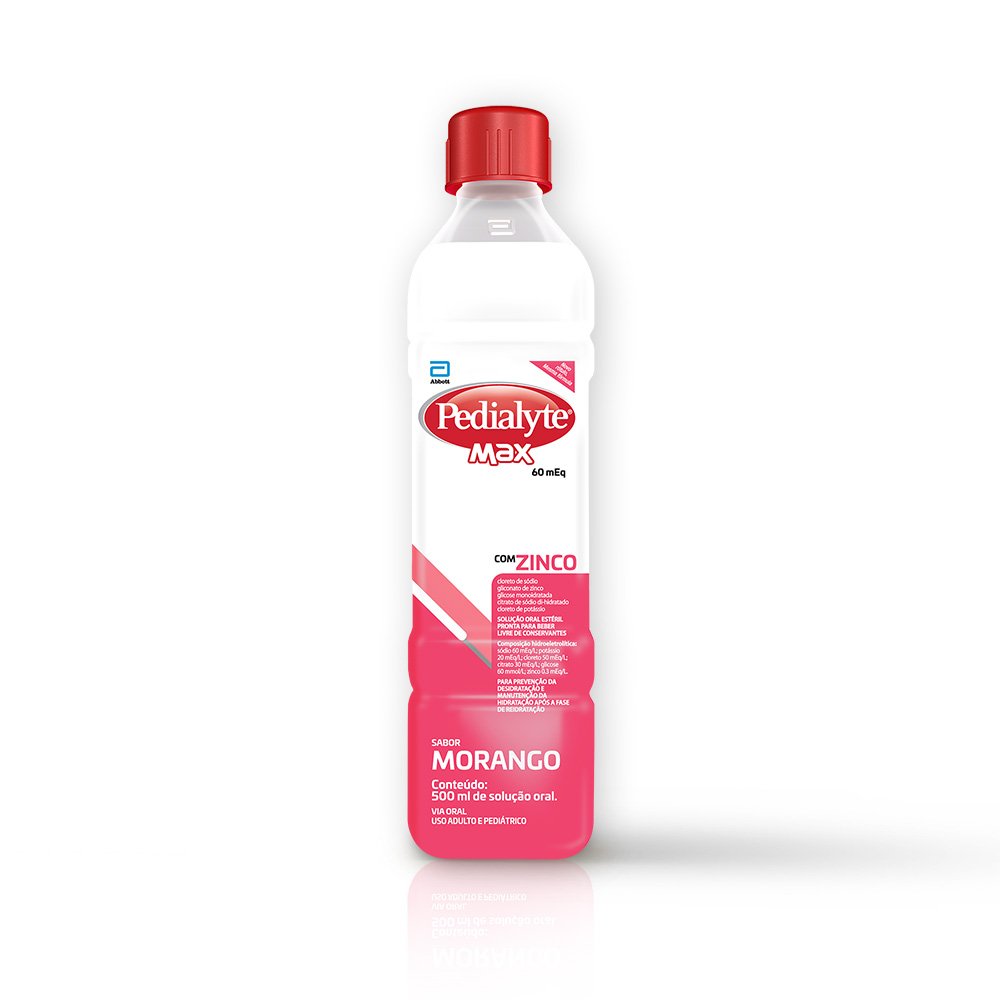 Reidratante Pedialyte Max Morango 500ml