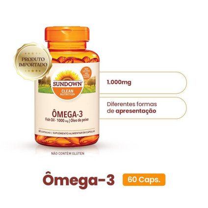 SUPLEMENTO ALIMENTAR SUNDOWN ÔMEGA 3 1.000MG 60 CÁPSULAS