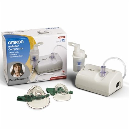 NEBULIZADOR / INALADOR COMPRESSOR COM MÁSCARAS ADULTO E INFANTIL NE-C801