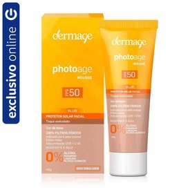 PROTETOR SOLAR DERMAGE PHOTOAGE MOUSSE TOQUE AVELUDADO FPS 50 45G