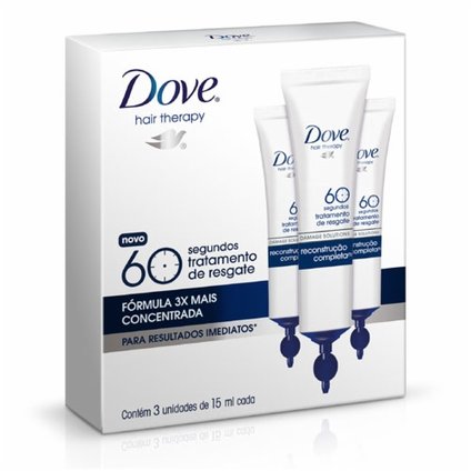 TRATAMENTO DOVE RECONTRUÇÃO COMPLETA AMPOLA 3X15ML