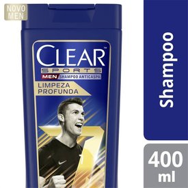 SHAMPOO ANTICASPA CLEAR MEN SPORTS LIMPEZA PROFUNDA 400ML