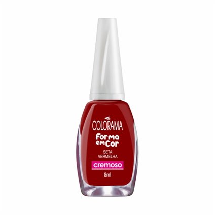 ESMALTE COLORAMA FORMA COR CREMOSO SETA VERMELHA