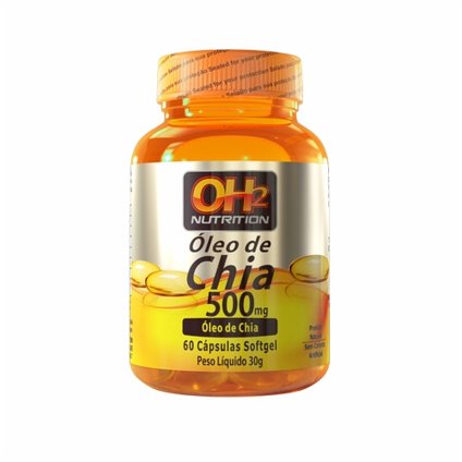 ÓLEO DE CHIA 500MG OH2 NUTRITION 60 CÁPSULAS