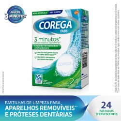 Limpador Dental Corega Tabs 24 Comprimidos