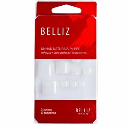 UNHAS POSTIÇAS BELLIZ NATURAIS PARA OS PÉS