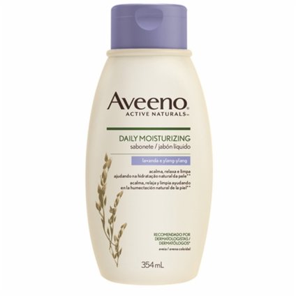 SABONETE LÍQUIDO DAILY MOISTURIZING AVEENO LAVANDA E YLANG 354ML