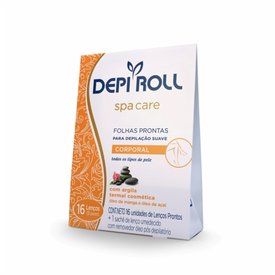 CERA DEPILADORA D.ROLL SPA FOLHA CORPO COM 8 UNIDADES