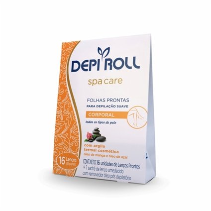 CERA DEPILADORA D.ROLL SPA FOLHA CORPO COM 8 UNIDADES