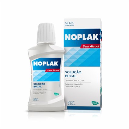 ENXAGUATÓRIO BUCAL NOPLAK SEM ÁLCOOL 250ML