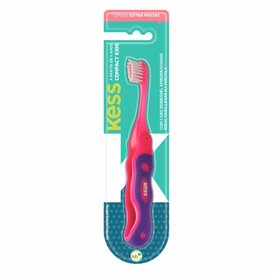 ESCOVA DENTAL INFANTIL KESS COMPACT KIDS COM 1 UNIDADE SORTIDA