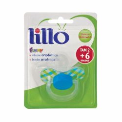 Chupeta Lillo Funny Xadrex Azul Tamanho 2