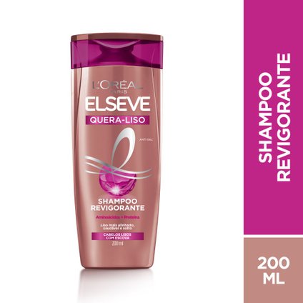 SHAMPOO ELSEVE QUERA LISO C/ QUIMICA 200ML