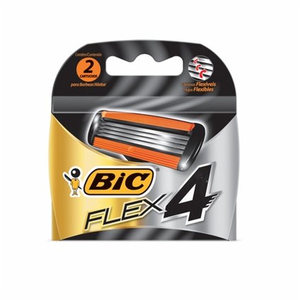RECARGA PARA BARBEADOR BIC FLEX 4 COM 2