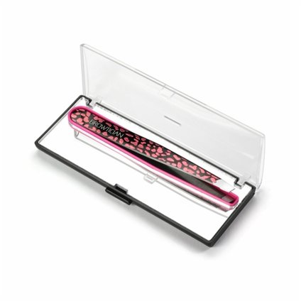 PINÇA DE PONTA INCLINADA LEOPARDO ROSA BROWTICIAN