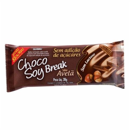 CHOCOLATE CHOCO SOY BREAK AVELÃ 38G