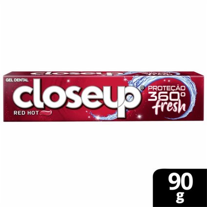 CREME DENTAL EM GEL CLOSEUP PROTEÇÃO 360º FRESH RED HOT 90G
