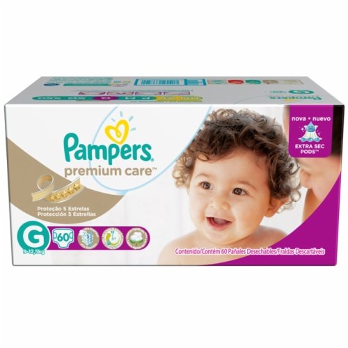 Fralda Pampers Premium Care Hiper G C 60 Unid Panvel Farmácias