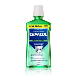 Enxaguante Bucal Cepacol Menta Leve 500ml Pague 350ml