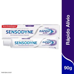 Creme Dental Sensodyne Alívio Rápido E Duradouro Da Sensibilidade Para Dentes Sensíveis 90g