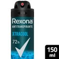 DESODORANTE ANTITRANSPIRANTE AEROSOL MASCULINO REXONA EXTRACOOL 72 HORAS 150ML