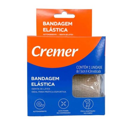BANDAGEM ELÁSTICA CREMER 7,6CMX4,5M