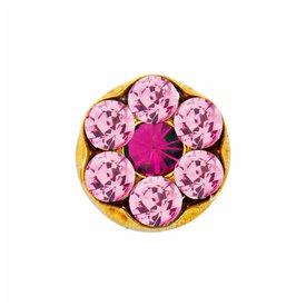 BRINCO STUDEX DAYSE LIGHT ROSE OURO