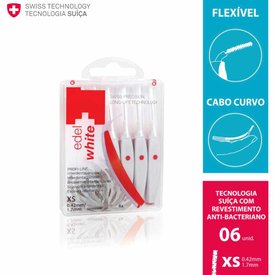 ESCOVA INTERDENTAL EDEL+WHITE 0,42MM COM 6 UNIDADES