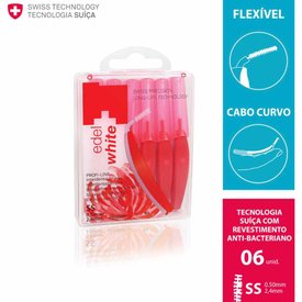 ESCOVA INTERDENTAL EDEL+WHITE 0,5MM COM 6 UNIDADES
